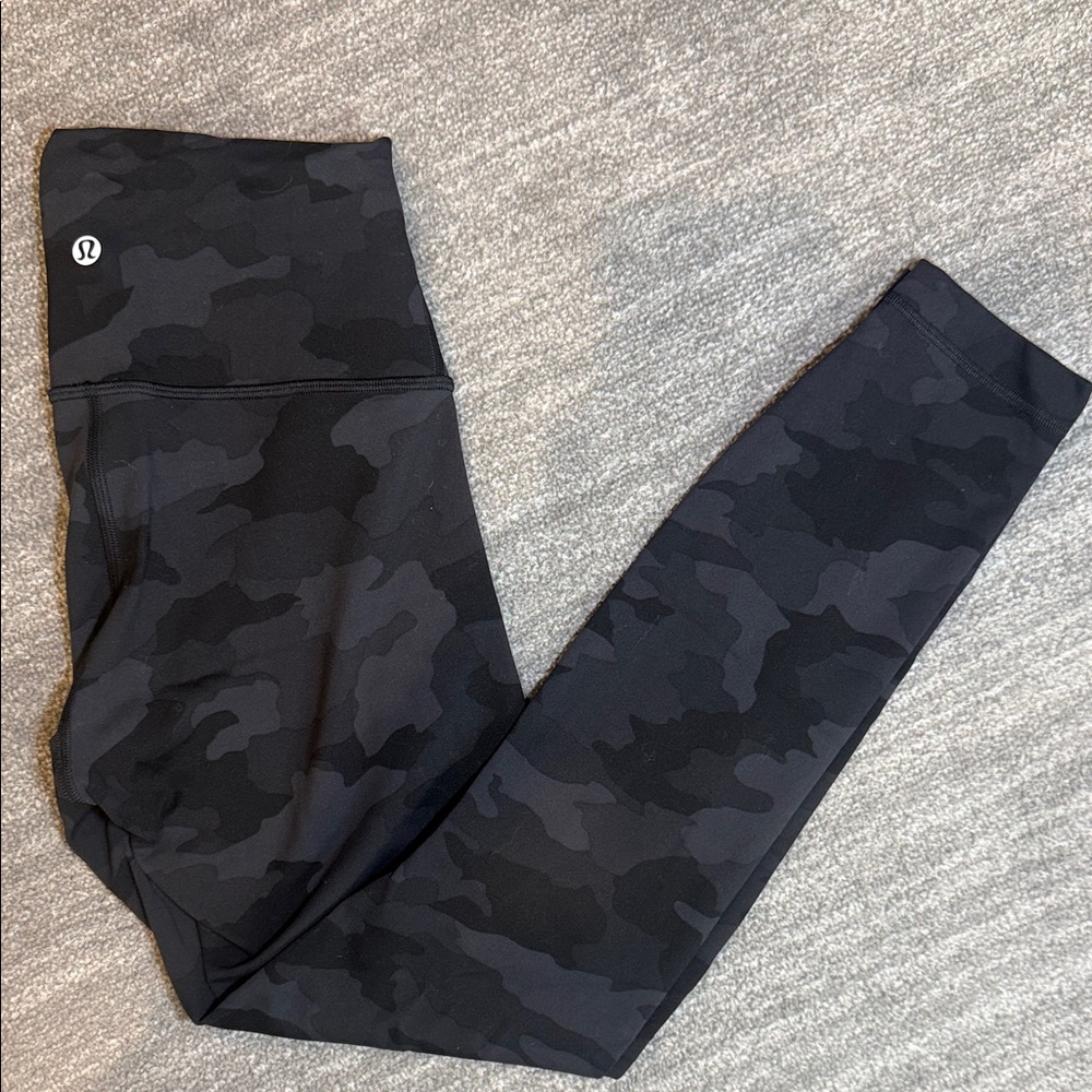 Lululemon Wunder Train High-Rise 25” Heritage 365 Camo Deep Coal Multi Size 4